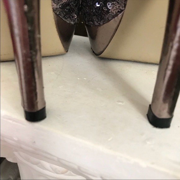 MADDEN GIRL SILVER SEXY SPIKED SHOES - Picture 13 of 13